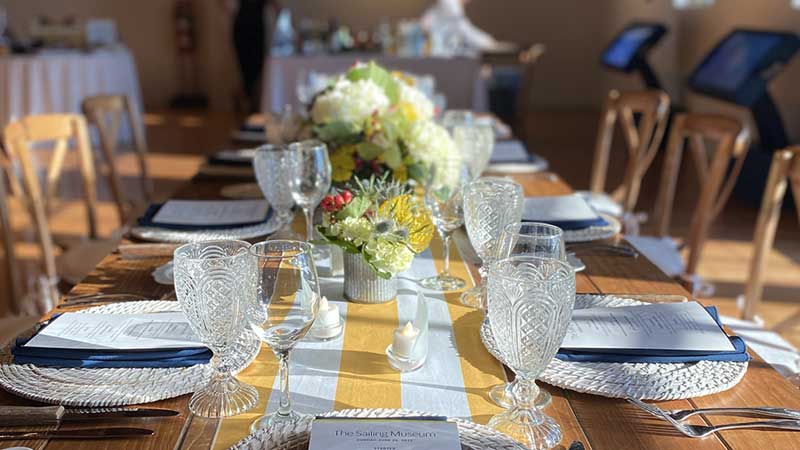 Table set for dinner