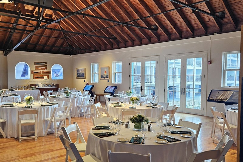Museum space with event seating
