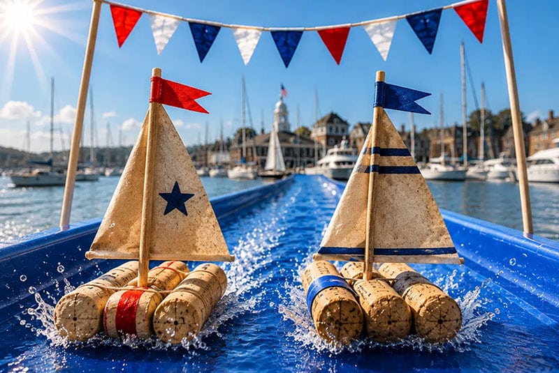 Toy boat racing