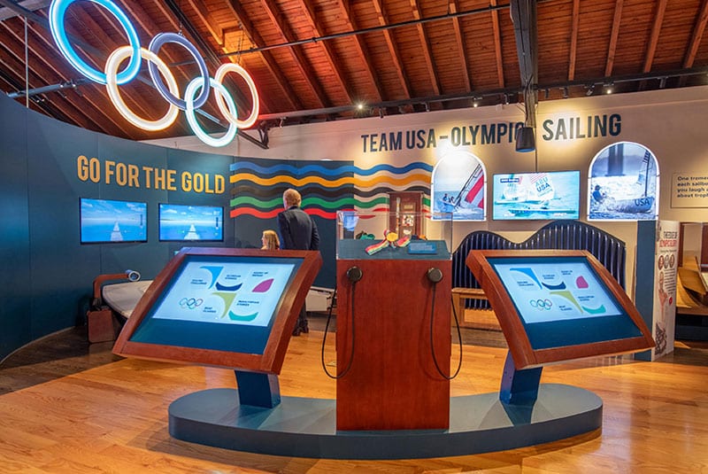 Olympic exhibit at The Sailing Museum